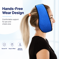 Ensemble de quatre compresses faciales personnalisées en gel pour thérapie des dents de sagesse – Compresse chaude et froide pour usage domestique et soulagement de la douleur