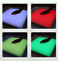Dalles de sol interactives à LED pour écran d'affichage de panneaux RGB en plein air 2022
