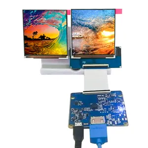 Kein Moq 3.1 ''LCD-Bildschirm 720*720 Quadrat Dual-Displays HD-Auflösung Verschütteter Bildschirm modus mit HD-MI-Controller-Karte für VR AR HMD