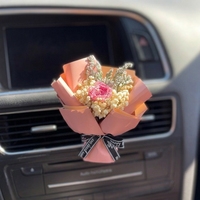 Mini bouquet de fleurs séchées naturelles pour diffuseur de parfum de voiture, clip de ventilation, parfum bio tendance et personnalisé