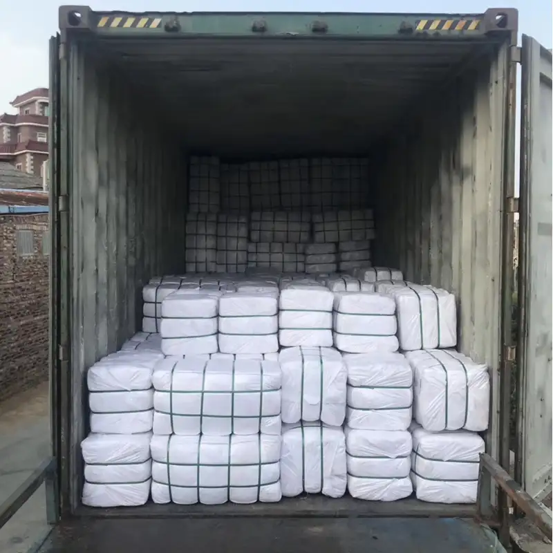 Bale Of Rags Industrial Wiping Rags Industrial Water Absorption 10Kg Bale Of White Knit T Shirt Wiping Rags
