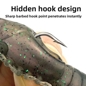 Leurre souple artificiel en silicone SWORDFISH en forme de crevette pour la pêche au bar en rivière et en lac, eau douce/eau salée, leurres d'eau moyenne - Product Image 4