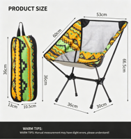 Chaise de camping pliante en aluminium ultra-légère, chaise de plage portable en tissu Oxford avec dossier, mobilier d'extérieur pliable moderne