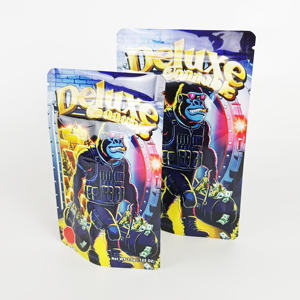 3.5G 7G Sacs Mylar personnalisés résistants aux enfants Emballage en plastique aluminisé de qualité alimentaire Sac à fermeture éclair en Mylar - Product Image 2