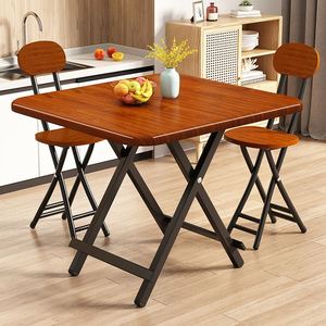 Ensemble de <span class=keywords><strong>table</strong></span> et chaises pliantes modernes, gain de place, bois de qualité E1, pour cuisine et appartements, ensemble de <span class=keywords><strong>table</strong></span> <span class=keywords><strong>à</strong></span> <span class=keywords><strong>manger</strong></span> pliante - Product Image 1