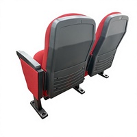 Chaises d'audience modernes LEADCOM LS-10604 avec dossier en polypropylène et revêtement en tissu pour les salles de conférence, les collèges, les écoles et les auditoriums