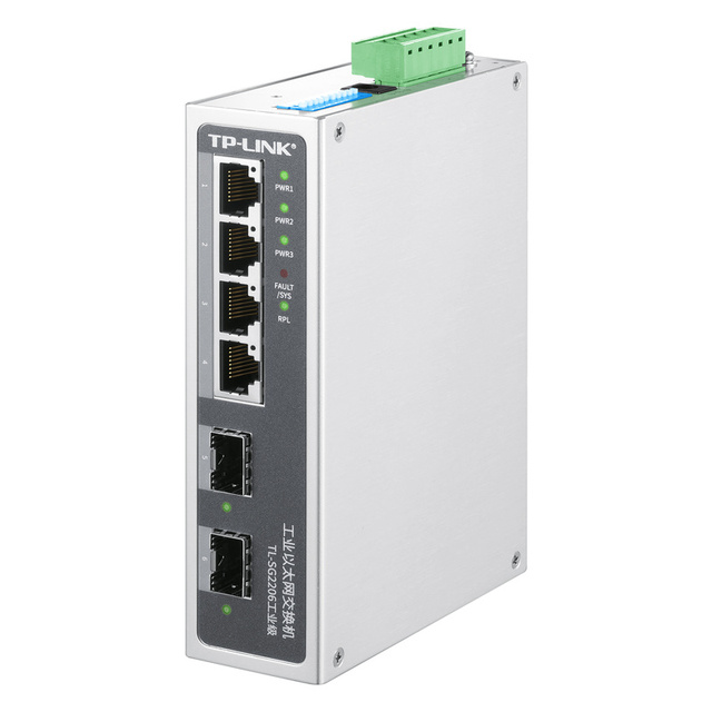 TP-LINK TL-SG2206 4-Port 2SFP Ring Gigabit Industrial Grade Network Management Switch DIN Rail Component