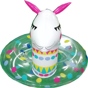 Flotador Inflable de Alpaca de 110 cm para Niños, Diseño Novedoso para Jugar en el Agua, PVC Ecológico - Product Image 1