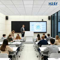 Tableau interactif tactile HRAY 86 pouces 4 Go 32 Go OEM ODM pour cours en ligne à l'étranger, présentations et salles de formation