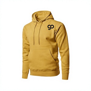 Sweatshirt à capuche pour hommes, pull décontracté avec poches kangourou, logo personnalisé brodé sur la poitrine gauche - Product Image 1