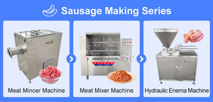آلة حقن اللحوم الهيدروليكية سريعة 220 فولت، معدات من الفولاذ المقاوم للصدأ 304، قوة 1.5 كيلو واط، آلة حشو النقانق الهيدروليكية سعة 26 لتر - Product Image 4