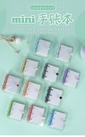 Mignon Coréen A7 Cahier à Spirale Transparent PVC Mini 3 Trous Feuilles Mobiles Rechargeable Papeterie Étudiant Classeur
