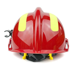 قبعة صلبة آمنة للإنقاذ في حالات الطوارئ بدرجة حرارة عالية ، قبعة صلبة لمكافحة الحرائق مع شريط عاكس - Product Image 6
