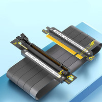 Câble Riser GPU PCIe 4.0 de 30 cm, flexible à 180 degrés, adaptateur d'extension GPU X16 pour PC de bureau - Vente Flash