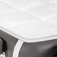 Ensemble de table de massage matelassée OEM personnalisée de haute qualité avec drap plat et coussin 100 % polaire synthétique avec cache-visage