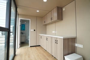 <span class=keywords><strong>Casa</strong></span> Capsula Prefabbricata da 20 piedi: Edificio Container Multi-Stanza <span class=keywords><strong>in</strong></span> Acciaio e Legno con Design Traspirante, Negozio e Ufficio da Cantiere, Vail House - Product Image 4