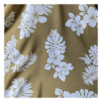 Tissu en rayonne pour vêtements, motif tropical polynésien imprimé numériquement, 100% viscose tissée, tissus polynésiens pour vêtements