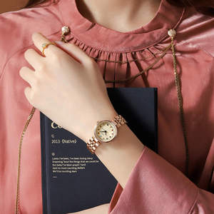 Montre-bracelet à quartz créative haut de gamme pour femme, avec cadran coloré orné de diamants, de luxe de niche, étanche en acier inoxydable - Product Image 4