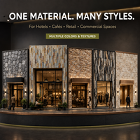 Carrelage Flexible en Pierre MCM Effet Marbre Fendu 600x1200mm – Panneau de Revêtement de Façade Moderne, Résistant aux Intempéries et Durable pour Immeubles de Grande Hauteur et Usage Domestique