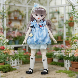 Poupée BJD en PVC souple de 30 cm, style forêt, super mignonne, avec 6 articulations, ensemble de tenue tendance, figurine princesse pour filles, cadeau - Product Image 1