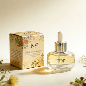 Bouteille en verre vide ronde rechargeable, blanche brillante, pour emballage cosmétique, bouteille d'huile essentielle - Product Image 3