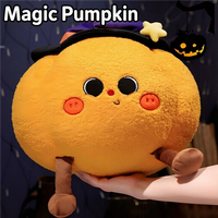 Windseek Halloween Pumpkin Plush Stress Relief Toy Magic Ghost Doll Soft Stuffed Doll Cushion Pillow Children's Gift for 14
