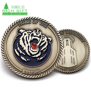 Moneda Conmemorativa Deportiva de Fútbol Personalizada de Metal Esmaltado para Torneos y Campeonatos, Barata al por Mayor - Product Image 5