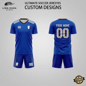 Set di Maglie da Calcio Personalizzate per Ordini all'Ingrosso - Colori Squadra, Numeri Giocatore, Loghi, Eventi Squadra - Estive/Autunnali, Maniche Corte, Traspiranti - Product Image 1