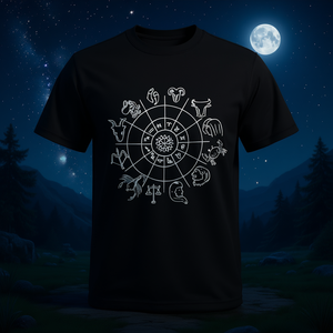 Camiseta de Astrología con signos zodiacales: Aries Sol, Aries Luna, Leo Ascendente - Product Image 3