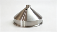 Réducteur conique sanitaire personnalisé 286 mm Tri-Clamp avec trou de 15 mm et filetage BSP de 1 pouce