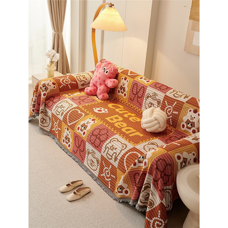 ผ้าฝ้ายหวีเนื้อนุ่มลายหมี