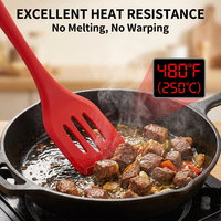 Ensemble d'ustensiles de cuisine en silicone antiadhésif, spatule flexible résistante à la chaleur, grattoir, fouet pour la cuisine, la pâtisserie, la cuisson au barbecue, usage domestique