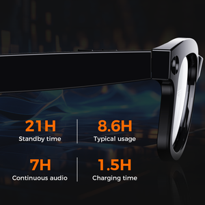 New thông minh kính với 1080P máy ảnh Bluetooth Hands miễn phí gọi điện thoại Stereo âm nhạc HD âm thanh không thấm nước ngoài trời kinh doanh Kính mát - Product Image 6