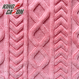 KINGCASON Manufacturer Wholesale Customized Design High Color Fastness 100% Polyester Cutting Rabbit Fur for Cloth and Blanket - Product Image 5