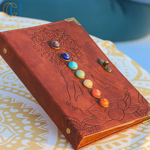 C & H hecho a mano <span class=keywords><strong>de</strong></span> cuero Real Evil Eye Crystal Journal para grabación y cuaderno <span class=keywords><strong>de</strong></span> trabajo diario y estudio - Product Image 4