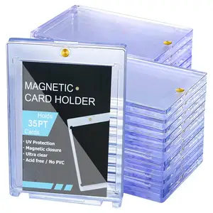 Card Protectors Hard Plastic Sleeves Display case for Baseball Sports Cards for Trading