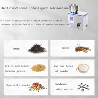 Petite machine semi-automatique de remplissage de poudre d'assaisonnement de farine de sel de nourriture, de cosmétiques et de produits chimiques, 1-500g