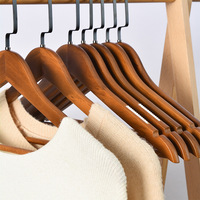 Cintres en bois de haute qualité pour costumes et manteaux, personnalisables avec logo, pour présentation de vêtements