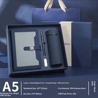 Set de Regalo Corporativo Personalizado, Taza de Vacío de Lujo, Cuaderno, Kits Ejecutivos, Set de Regalo Promocional Empresarial con Caja, Regalo Conmemorativo