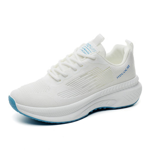 Chaussures blanches décontractées simples pour femmes, vente en gros, semelle épaisse, légères, respirantes, chaussures <span class=keywords><strong>de</strong></span> sport pour femmes, baskets tendance - Product Image 1