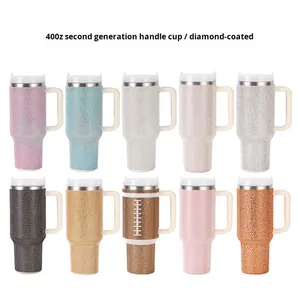 Mug de voyage isotherme en acier inoxydable 304 de 40 oz avec poignée pour le <span class=keywords><strong>camping</strong></span> et la voiture - Tasse pour bière froide, cola et eau - Product Image 3