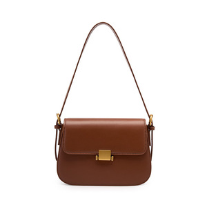 Nouveau Sac Tofu en Cuir Véritable pour Femme, Design de Niche Haut de Gamme Printemps-Été 2025, Sac à Bandoulière Unique ou Croisé en Polyester - Product Image 5