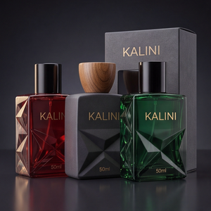 Flacon de <span class=keywords><strong>parfum</strong></span> de luxe en verre carré vide de 50 ml avec pompe à sertir pour <span class=keywords><strong>femme</strong></span>, avec boîte – Vente en gros - Product Image 1