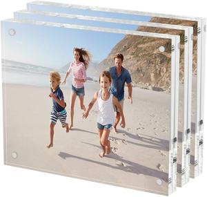 Modern Decorative Free Standing Magnetic Clear Frameless Acrylic Picture <strong>Photo</strong> <strong>Frames</strong> <strong>7x5</strong> - Product Image 5