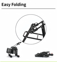 Vente flash : poussette pliable pour petit chien, avec un plateau pratique pour votre animal de compagnie.