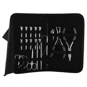 Best Quality Hair Extension <b>Tools</b> Stainless Steel Microbeads Crimping & Removal <b>Plier</b> Sew C Needles loop hook finger <b>tools</b> - Product Image 1