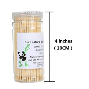 Tre Xiên 4 Inch (<span class=keywords><strong>200</strong></span> Pcs) Tự Nhiên BBQ đối với Nướng, Món Khai Vị, Trái Cây, Ngô, sô cô la Đài Phun Nước - Product Image 3