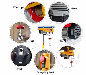 Palan électrique silencieux câble métallique nouveau mini palan électrique pour les travaux de construction à usage domestique 1 tonne - Product Image 2