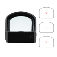 Lunette de visée laser rouge tactique professionnelle de haute qualité 1x24mm multi-réticules, en alliage d'aluminium, étanche IPX7, antichoc