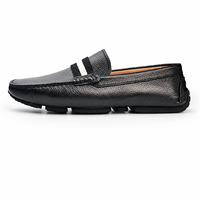 Chaussures en cuir respirantes à enfiler pour hommes, style britannique, mocassins décontractés à semelle souple, modèle VOGU F9977 rouge, pour l'année du Zodiaque